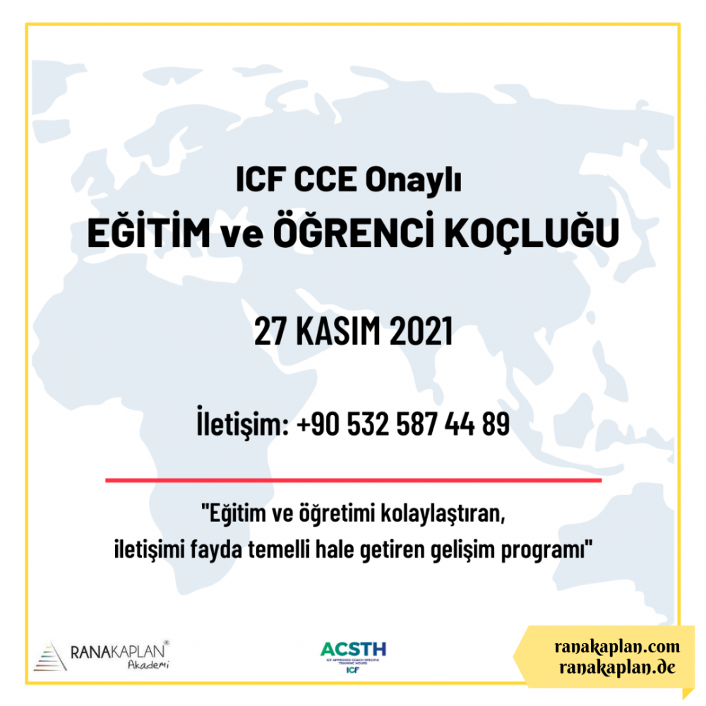 ICF CCE Onaylı Eğitim ve Öğrenci Koçluğu Programı