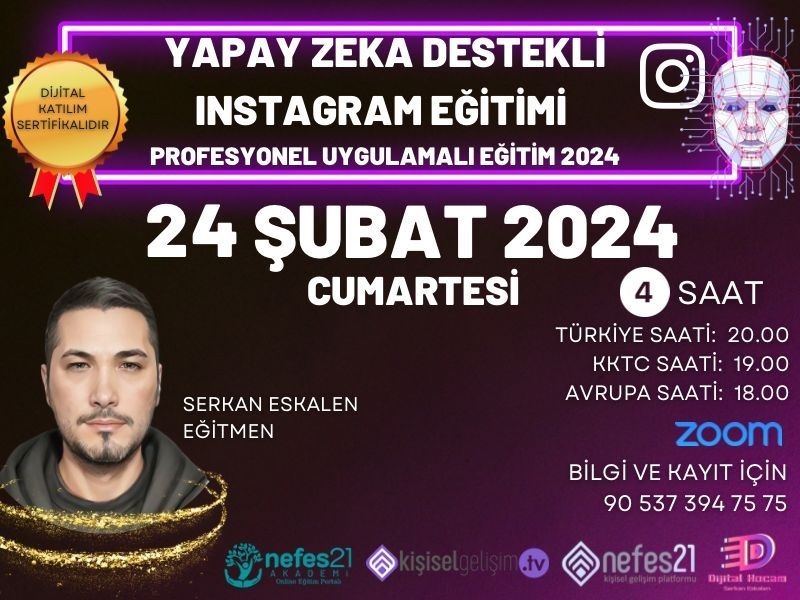 Yapay Zeka Destekli Instagram Eğitimi 2024